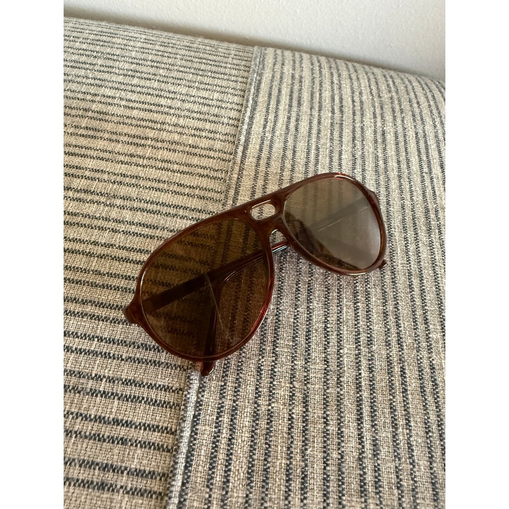 Flying Fisherman aviators oversize brown NWOT retro 80s luxury vaporwave glam ec